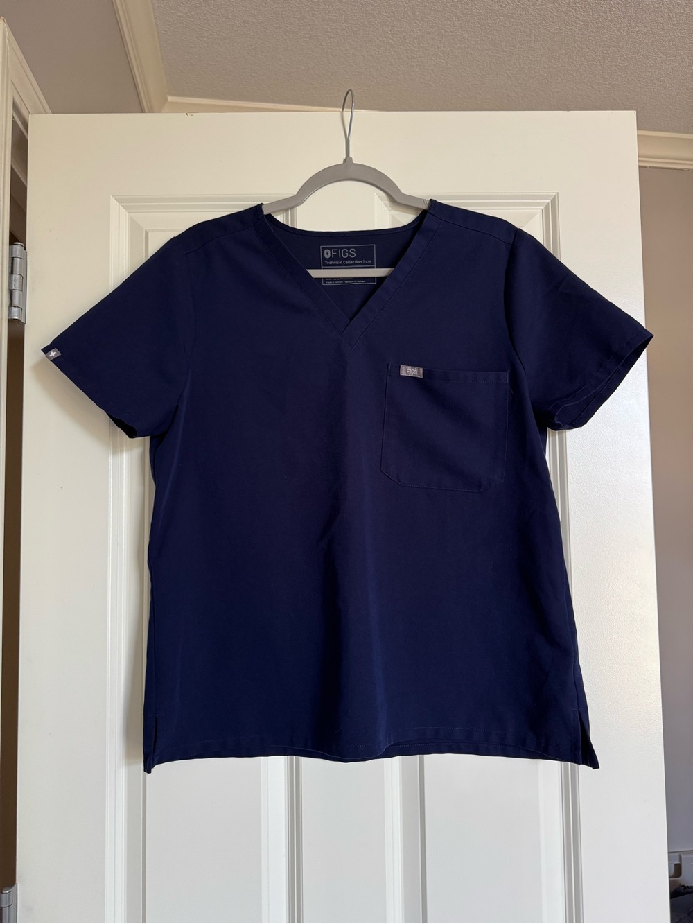 FIGS Women's Navy V-Neck Scrub Top